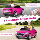 12V Pink Audi SQ8 Licensed Ride-On Car for Kids with Remote Control and 3 Speed Options Magic Cars 1