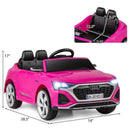 12V Pink Audi SQ8 Licensed Ride-On Car for Kids with Remote Control and 3 Speed Options Magic Cars 3