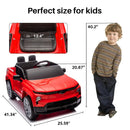 12V Kids Electric Ride-On Truck Toy with Remote Control Licensed Silverado Design Magic Cars 6