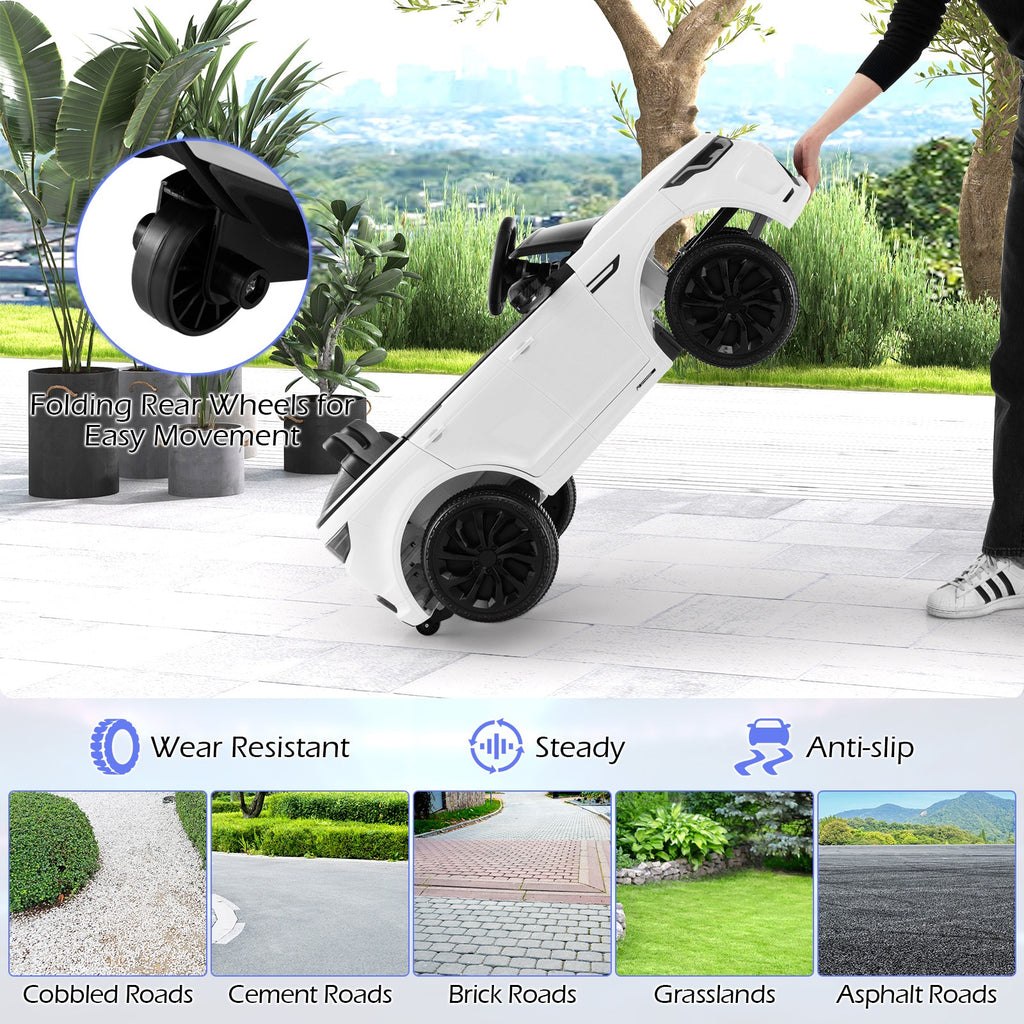 Remote Car Rideon 12V Kids Ride On Car Licensed Land Rover Electric Vehicle w/ Remote Control
