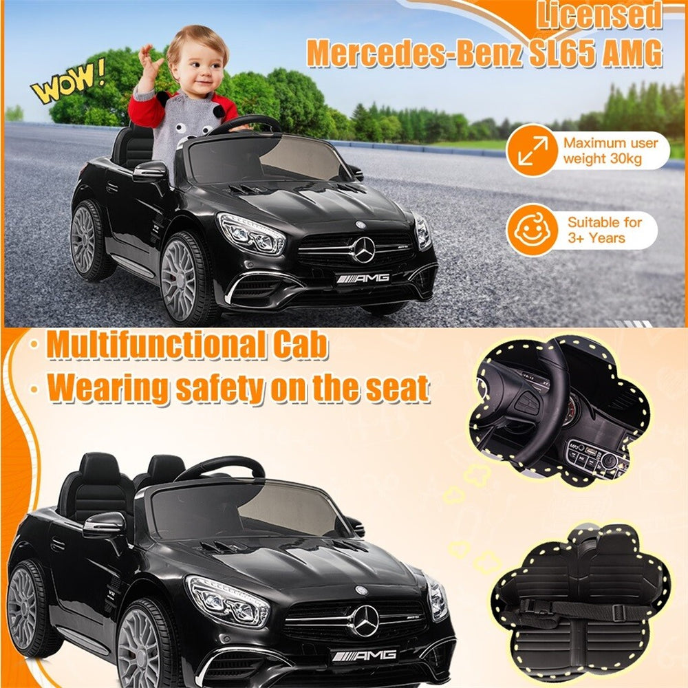 12V Kids Ride On Car Licensed Mercedes-Benz SL65 AMG Electric Kid