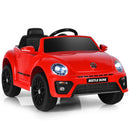 12V Licensed Volkswagen Beetle Kids Ride-On Car with Music and Remote Control Red Magic Cars 0