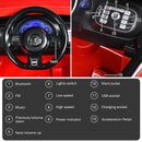 12V Licensed Volkswagen Beetle Kids Ride-On Car with Music and Remote Control Red Magic Cars 5