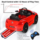 12V Licensed Volkswagen Beetle Kids Ride-On Car with Music and Remote Control Red Magic Cars 6