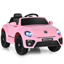 12V Kids Ride-On Volkswagen Beetle Car with Remote Control and Music Pink Magic Cars Variant 0
