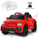 12V Licensed Volkswagen Beetle Ride-On Car for Kids with Remote Control and Music, Red Magic Cars 1