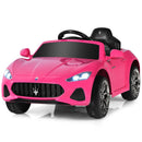 12V Kids Ride-On Maserati GranCabrio Car with Remote Control and Lights Pink Magic Cars Variant 0