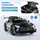 12V Black Mercedes-AMG GT3 Licensed Ride-On Car for Kids with Adjustable Speed Magic Cars 2