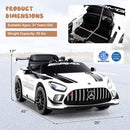 12V Black Mercedes-AMG GT3 Licensed Ride-On Car for Kids with Adjustable Speed Magic Cars 7