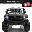 12V Kids Ride-On Police Truck with Remote Control, LED Lights, and MP3 – Black Magic Cars 4