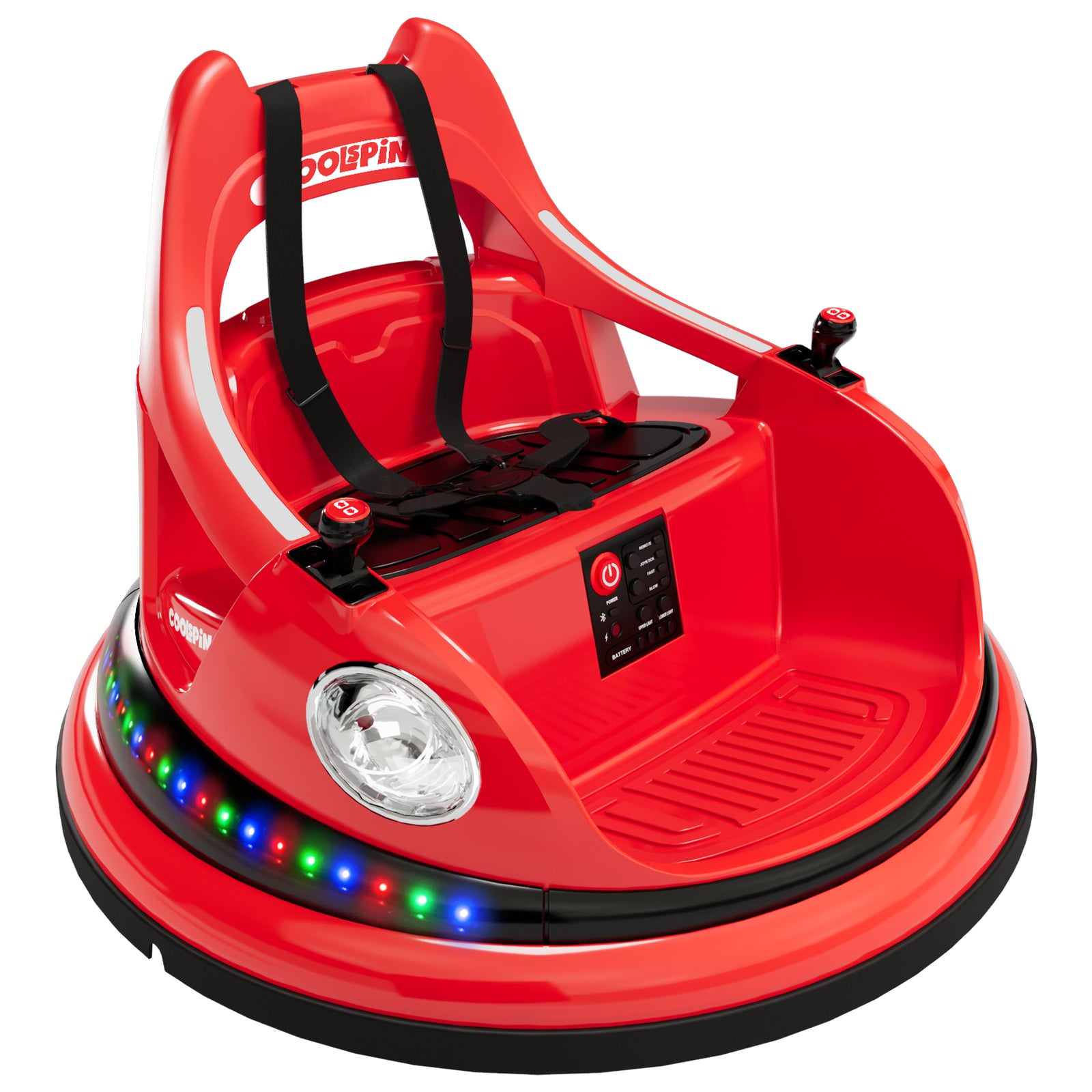 Cars Rride 12V Kids Ride on Car Ride on Bumper Car for Toddlers with Parent Remote ...