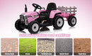 12V Electric Battery-Powered Kids Ride-On Tractor with Trailer and Remote Control Magic Cars 7