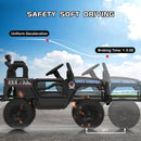 12V Kids 2-Seater Electric Ride-On Truck with Remote Control and Lights, Black Magic Cars 3