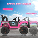 12V Kids 2-Seater Electric Ride-On Truck with Remote Control and LED Lights Rose Magic Cars 5