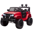 12V Electric Kids Ride-On Truck with Remote Control, Red Battery-Powered Toy Car Magic Cars 3