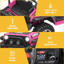 12V Kids 2-Seater Electric Ride-On Jeep Truck with Remote Control, LED Lights, and MP3 Player Magic Cars 12