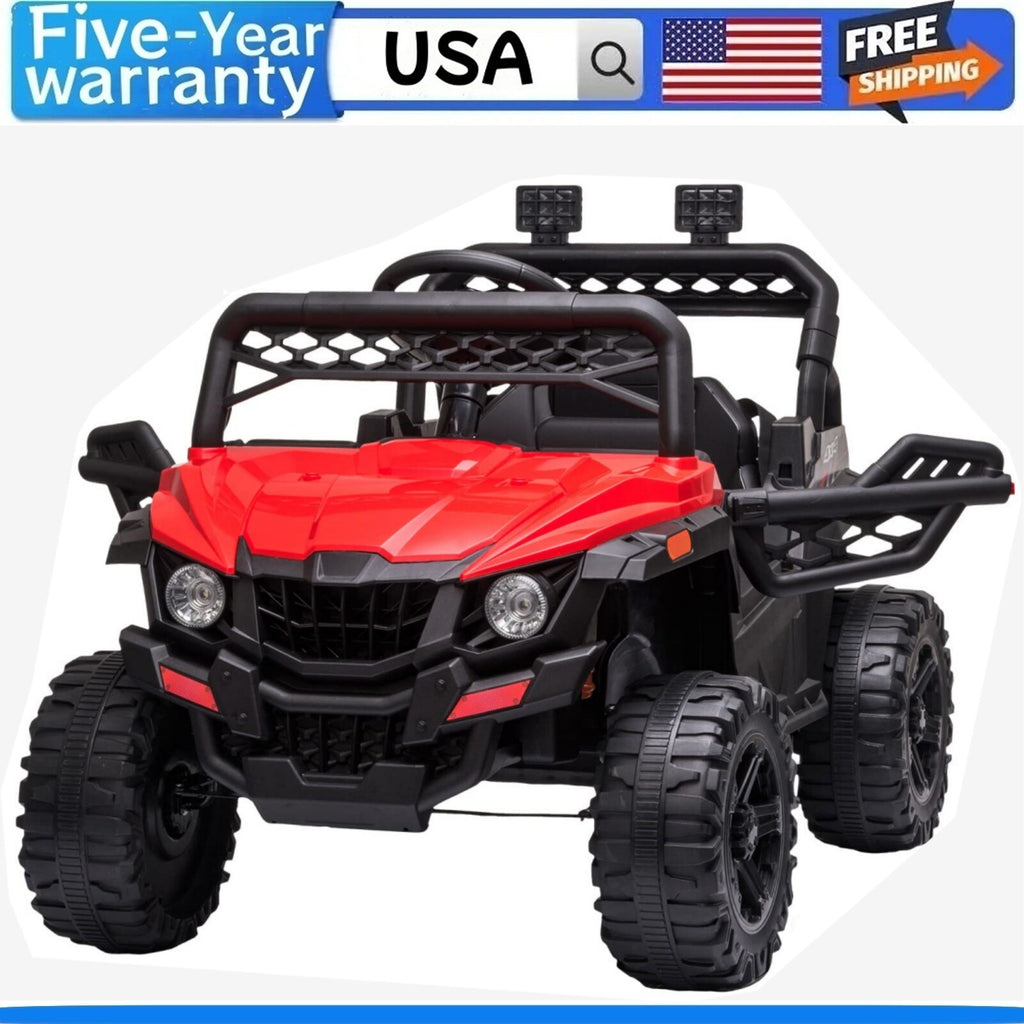 Remote Ride On Trucks ☑️12V Kids Ride On Car Truck with Parent Remote Control LED Lights AUX ...