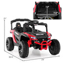 12V Black Electric UTV Ride-On Car for Kids with LED Lights, Music, and Horn Magic Cars 4