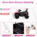 12V Kids Electric Ride-On UTV Car with LED Lights and Remote Control Magic Cars 4