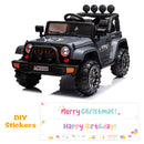 12V Electric Kids Ride-On Car with Remote Control, LED Lights, and DIY Sticker Kit Magic Cars 8