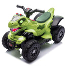 12V Electric Dinosaur ATV for Kids with Bluetooth Music and Lights - Green Magic Cars 11