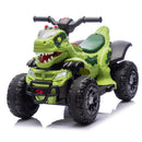 12V Electric Dinosaur ATV for Kids with Bluetooth Music and Lights - Green Magic Cars 14