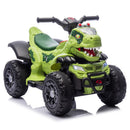 12V Electric Dinosaur ATV for Kids with Bluetooth Music and Lights - Green Magic Cars 18