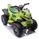 12V Electric Dinosaur ATV for Kids with Bluetooth Music and Lights - Green Magic Cars 19