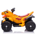 12V Electric Dinosaur Quad ATV for Kids with Bluetooth Music and Lights - Yellow Magic Cars 20
