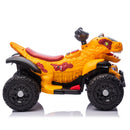 12V Electric Dinosaur Quad ATV for Kids with Bluetooth Music and Lights - Yellow Magic Cars 23