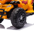 12V Electric Dinosaur Quad ATV for Kids with Bluetooth Music and Lights - Yellow Magic Cars 3