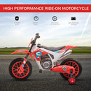 12V Kids Electric Ride-On Dirt Bike Motorcycle Toy with Training Wheels Magic Cars 2