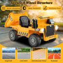 12V Kids Electric Ride-On Dump Truck with Remote Control and Adjustable Dump Bed Magic Cars 9