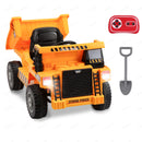 12V Kids Electric Ride-On Dump Truck with Remote Control and Functional Shovel Bed Magic Cars 1