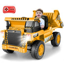 12V Kids Electric Ride-On Dump Truck with Remote Control, Music, and Functional Dump Bed Magic Cars 1