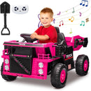 12V Electric Kids Ride-On Dump Truck Construction Vehicle with Remote Control Magic Cars 13