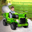12V Kids Ride-On RC Construction Dump Truck with Electric Bucket and Battery Powered Tractor Magic Cars Variant 0
