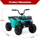 12V Kids Electric Ride-On 4-Wheeler ATV Quad with LED Lights and 1.8 MPH Speed Magic Cars 3
