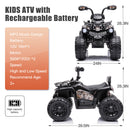12V Kids Electric Ride-On ATV 4-Wheeler Quad Car Toy with MP3 and Headlights Magic Cars 2