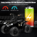 12V Kids Electric Ride-On ATV 4-Wheeler Quad Toy Car with 2 Speeds, Headlights, and MP3 Player Magic Cars 5