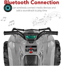 12V Kids Electric Ride-On ATV 4-Wheeler Quad Car Toy with Bluetooth Audio and 2.4 MPH Speed Magic Cars 2