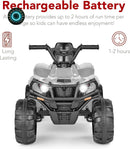 12V Kids Electric Ride-On ATV 4-Wheeler Quad Car Toy with Bluetooth Audio and 2.4 MPH Speed Magic Cars 4