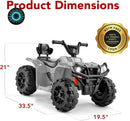 12V Kids Electric Ride-On ATV 4-Wheeler Quad Car Toy with Bluetooth Audio and 2.4 MPH Speed Magic Cars 6