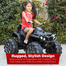 12V Kids Electric Ride-On ATV 4-Wheeler Quad Car Toy with Bluetooth Audio 3.7 MPH Magic Cars 1