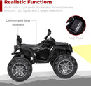12V Kids Electric Ride-On ATV 4-Wheeler Quad Car Toy with Bluetooth Audio 3.7 MPH Magic Cars 4
