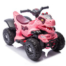 12V Electric Dinosaur ATV for Kids with Bluetooth, Music, and Lights in Rose Pink Magic Cars 19