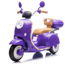 12V Kids Electric Ride-On Moped Motorcycle with Bluetooth and Power Display Magic Cars 14