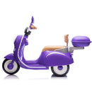 12V Kids Electric Ride-On Moped Motorcycle with Bluetooth and Power Display Magic Cars 15