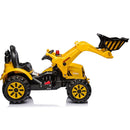 12V Battery-Powered Kids Ride-On Excavator Front Loader Construction Vehicle Magic Cars 2