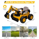 12V Kids Ride-On Excavator Truck with Remote Control and Electric Digging Arm Magic Cars 3
